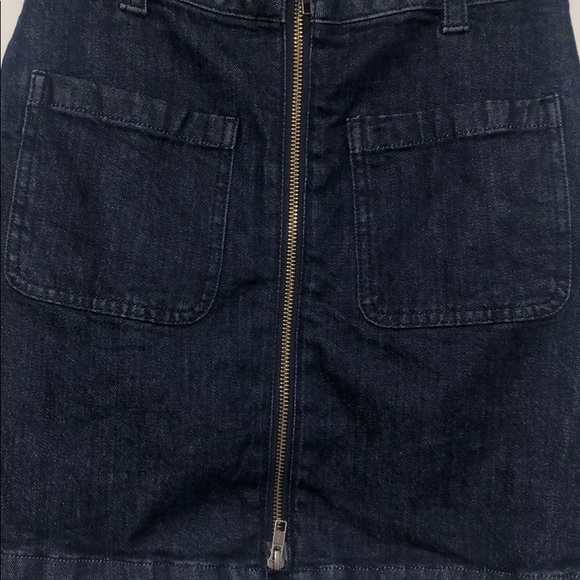 MADEWELL zip front detail denim skirt - Picture 4 of 7